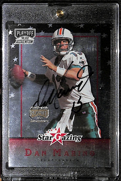 1999 Playoff Momentum Dan Marino Star Gazing Autograph Card 